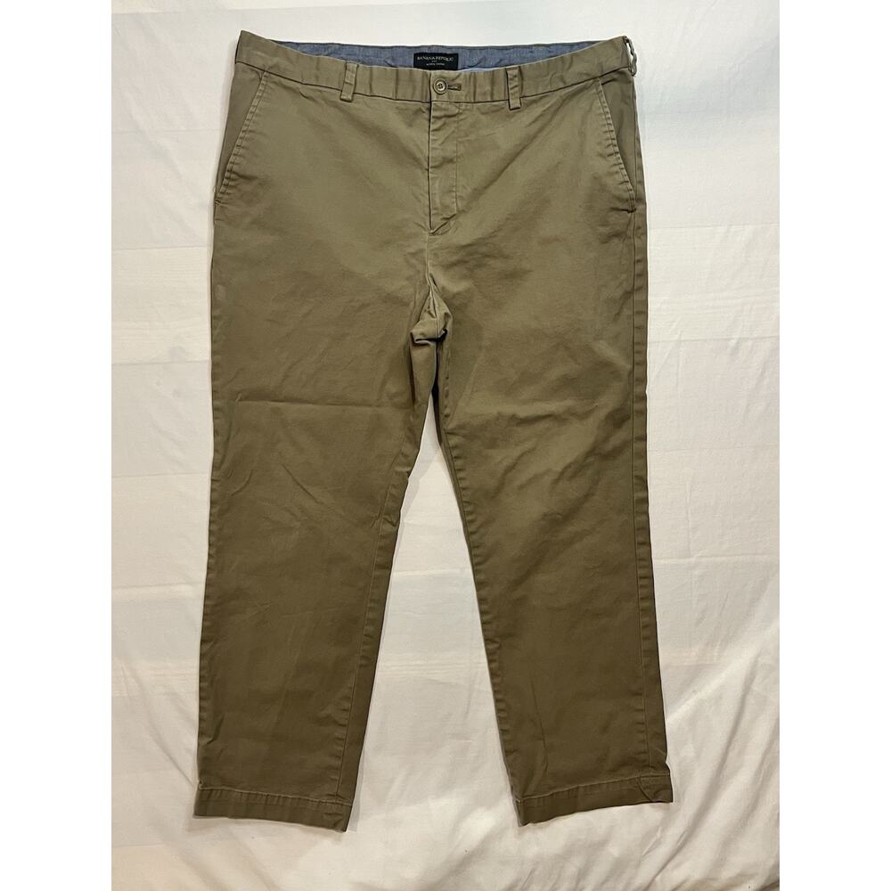 Banana Republic Aiden Chino Pants Mens 38x30 Khaki Tan